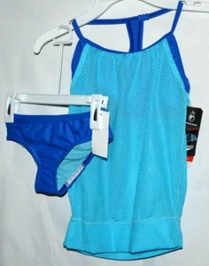 Speedo Swimwear Girls' Blouson Tankini 2-Piece Swimsuit Size 7  - Picture 1 of 7