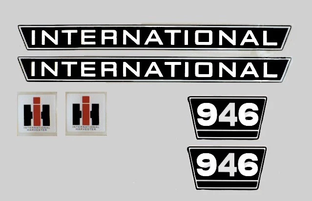 IHC Mc Cormick Traktor Aufkleber international 946 Emblem Sticker Label Set - Bild 1 von 1