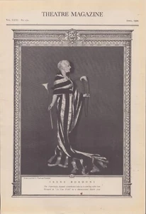 Irene Bordoni - Comedienne - Abril de 1920 - Estampado original de teatro - Imagen 1 de 1