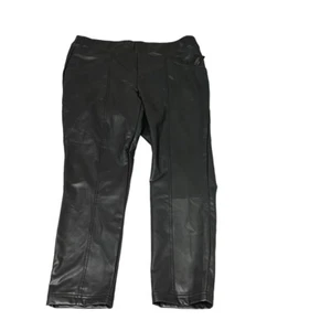 Sabrina Lauren Damen schwarze Kunstlederhose 2X brandneu mit Etikett Einzelhandel 89 - Bild 1 von 14