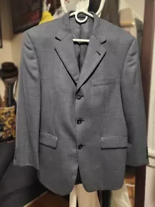 BURBERRY LONDON Gray on Gray Wool Kensington Blazer 40 Sht - Picture 1 of 5
