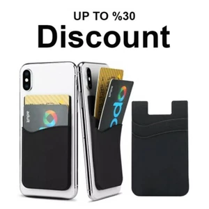 Soft Silicone Mobile Card Holder Back Double Layers Power Stick For Adhesive AU - Picture 1 of 14