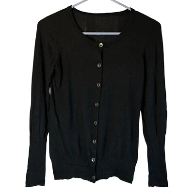 Cárdigan Ibex Marino Lana Negro Abotonado Talla XSmall Foto 1 de 4
