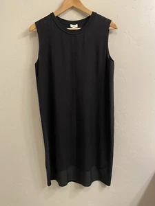 Vince Women’s Size Small Black 100% Silk Sleeveless Sheath Dress - Picture 1 of 17