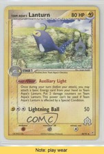 2004 Pokemon EX Magma vs Aqua Team Aqua's Lanturn #28 READ 2f4