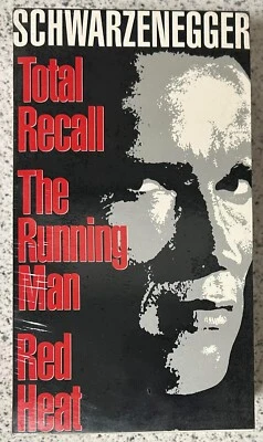 Schwarzenegger New VHS Action Pack Total Recall Red Heat Running Man Sealed Rare - Image 1 of 4