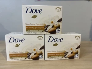 Dove Soap Shea Butter & Warm Vanilla Beauty Cream Bar 4pk - Picture 1 of 4