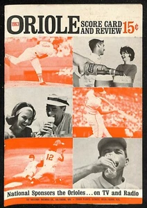 1963 Boston Red Sox @ Baltimore Orioles Program 6/9 Ex 78418b11 - Picture 1 of 2