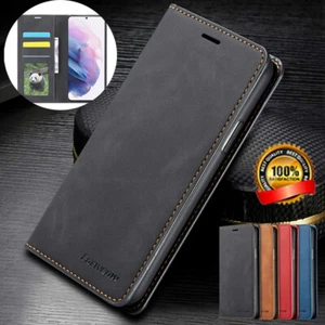 Housse En Cuir Pour Samsung S23 Ultra S22 S21 S20 FE S10 Etui Coque Flip Wallet - Zdjęcie 1 z 50