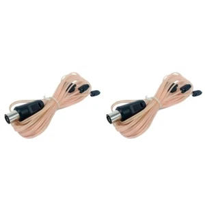 Kabel koncentryczny 75 omów prosty do zasilania wewnętrznego do odbiornika stereo - Zdjęcie 1 z 12