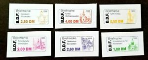 [SJ] Germany Private Post B.D.F Building 1998 Architecture (stamp) MNH *adhesive