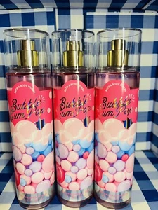 3 NEW BATH & BODY WORKS BUBBLE GUM POP FINE FRAGRANCE MIST SPRAY 8OZ LARGE PINK - Picture 1 of 2