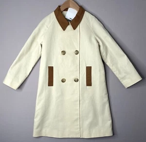 NWT BRITANNICAL 9-10 Yrs Fulham Bridge Coat in Cinnamon Boys Girls Khaki Tan - Picture 1 of 9