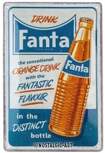 Fanta Sensational embossed metal sign 300mm x 200mm - Picture 1 of 1