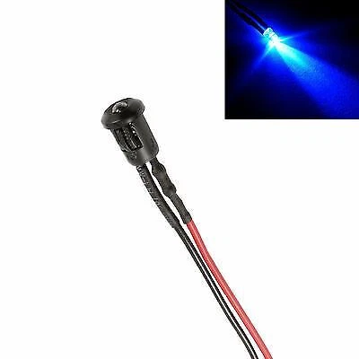 Flashing Blue Small 3mm LED Car Boat Caravan Motorhome Dummy Fake Alarm