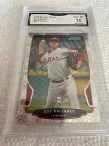 ROY HALLADAY PHILLIES 2013 BOWMAN CROMATO X-FRACTOR #88 GRADO 10 L@@@K - Foto 1 di 2