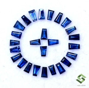Lote de 30 gemas sueltas facetadas facetadas de corte de zafiro azul natural de 2,91 CTS - Imagen 1 de 7