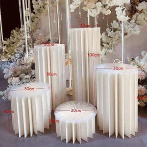 Centrepiece Pedestal Wedding Party Cylinder Flower Dessert Stand Decor 20-100cm - Picture 1 of 17