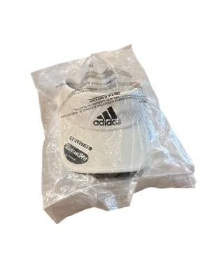 Nuevo Adidas Blanco y Negro Visera Sombrero Ajuste Ajustable Reflectante Aeroready Foto 1 de 4