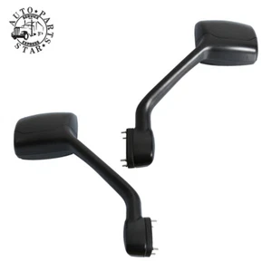 LH+RH Side Black Hood Mirror W/Mounting Kits Fit For Kenworth Peterbilt - Picture 1 of 5