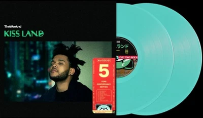 The WEEKND LP x 2 Kiss Land SEAFOAM GREEN COLOURED DBL VINYL Limited Edn SEALED - Image 1 of 4