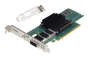 Mellanox Fujitsu ConnectX-6 1x 100Go MCX653105A-ECAT A3C40220908 les deux profils - Photo 1/3