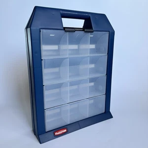 Rubbermaid Drop Bin 12 Compartment Organizer Small Item Storage Box Bin Tote - Picture 1 of 12
