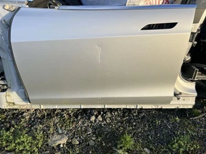 TESLA MODEL S DOOR BARE FRONT LEFT LH SILVER 2012-2016 - Picture 1 of 9