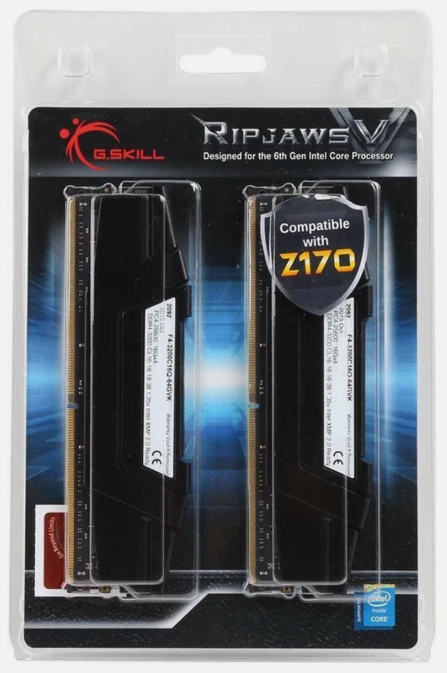 NEW G.SKILL Ripjaws V Series 64GB (4x 16GB) 288-Pin PC RAM DDR4 3200 (PC4 25600) - Image 1 of 2