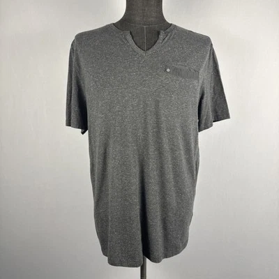 Kenneth Cole Reaction V-neck Pocket T Shirt Men’s XL Gray Casual Comfort Fit - Image 1 of 4