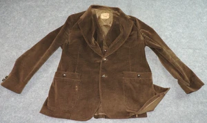 Vintage Made in USA Lee Mens 46 Corduroy Blazer + 46  Vest - Picture 1 of 17