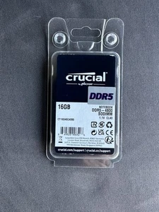 Crucial RAM 16GB DDR5 4800MHz CL40 Laptop Arbeitsspeicher 4800MHz 16GB - Bild 1 von 3