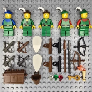 Lego Castle Forestmen Minifigures Lot and Accessories - Picture 1 of 5