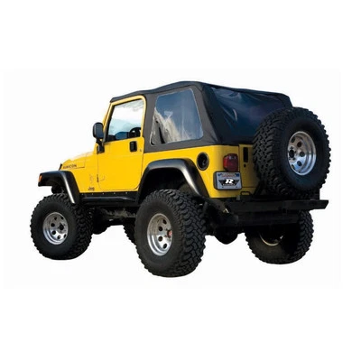 Rampage 109735 Black Diamond Plastic Frameless Trail Top for 97-06 Wrangler TJ - Image 1 of 4