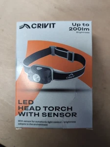 (NN) Crivit LED Head Torch With Sensor, Up to 200lms, New, SBD - Picture 1 of 3