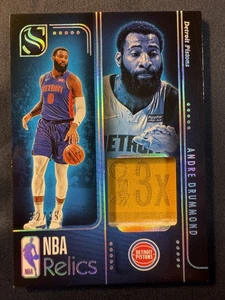 2024 Silhouette NBA Relics game-used Andre Drummond #12/15 Detroit Pistons - Picture 1 of 1