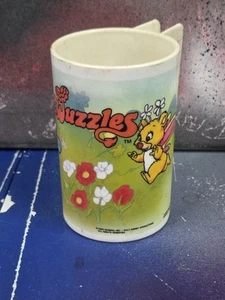 Vintage 1985 Aladdin Hasbro Walt Disney Wuzzles Plastic Cup Mug - Picture 1 of 4