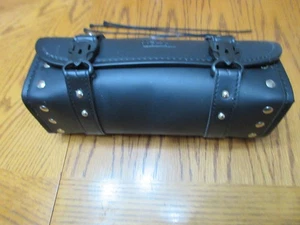 Motorcycle Black Tool Bag Fork Handlebar Saddlebag Pouch For Harley Davidson - Bild 1 von 6