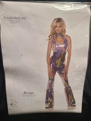 Underwraps Boogie Damas Disfraz Talla Grande NUEVO Foto 1 de 4
