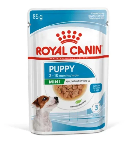 Royal Canin Mini Puppy Chunks in Gravy Wet Food For Dogs 85g x 12 - image 1 of 1