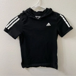 Adidas lightweight hoodie black sz 7 - Picture 1 of 3