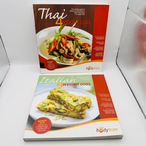 Italian Thai 4 Weight Loss Book Bundle X 2 Geoff Jowett Body Trim Diet Recipe - Picture 1 of 18