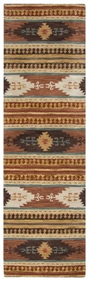 2x8 Rizzy Rugs Multi-Color Striped Jagged Rows Runner SU8156 - Aprx 2' 6" x 8' - Image 1 of 3
