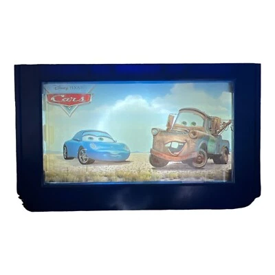RARO DISNEY PIXAR CARS Lámpara de Movimiento Rayo McQueen Doc Hudson Foto 1 de 4