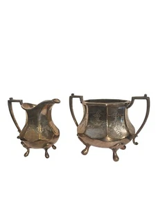 Sheffield Creamer And Sugar Bowl, Early 20th Century - Picture 1 of 10