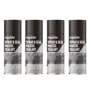 PEBBLE HUG Seal Mastic Black Spray, Repair Cracks Roofs Window, 400ML - Picture 1 of 6