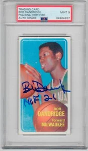 1970-71 Topps #63 Bob Dandridge signed RC Rookie Card Bucks PSA/DNA auto Grade 9 - Picture 1 of 1