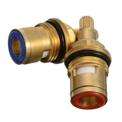 2x Keramik-Oberteil Ventiloberteil Messing Wasserhahn 1/2 Ventil Hahn Zubehör - Bild 1 von 4