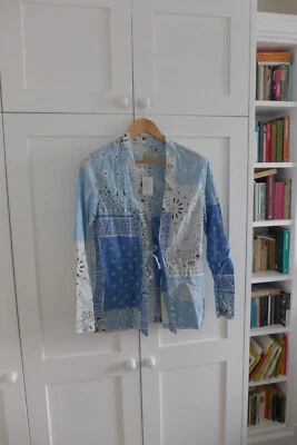 Kapital's Kakashi Bandana Patchwork Kimono en Saxo, Talla 2 - Nuevo con Etiquetas Foto 1 de 4