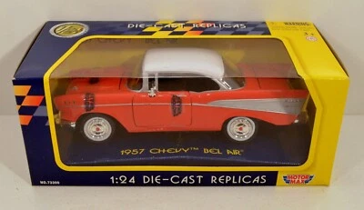 Chevy Bel Air Motor Max 1957 rojo 1999 diecast coche de juguete escala 1:24 8" Foto 1 de 3